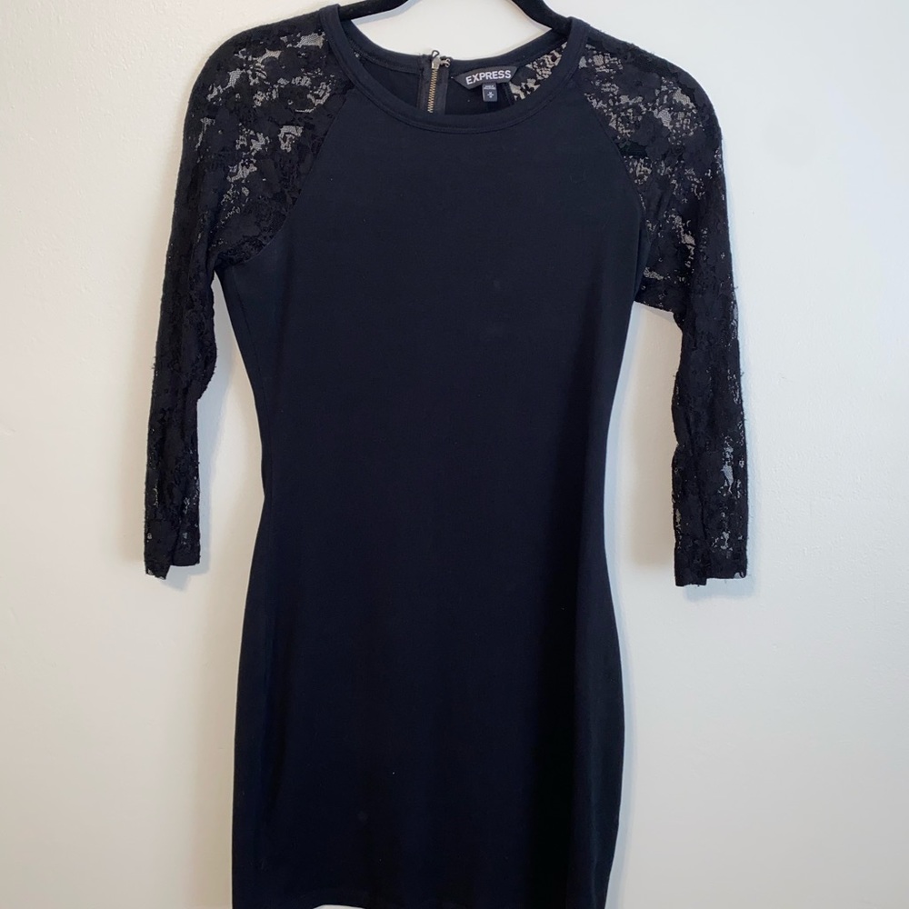 Black cocktail dress by GUESS